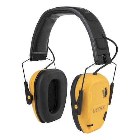 Ultrx Bionic Electronic Earmuff, Interstate Yellow 4149